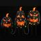 35" Black LED Jack-O-Lantern Halloween Garden Stakes